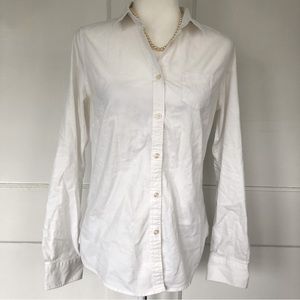 American Eagle Outfitters Classic White Button Down Shirt, Sz M